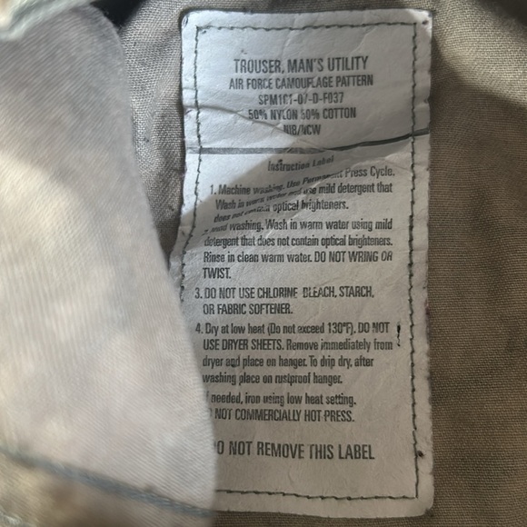 US Air Force USAF Mens Utility Digital Camo Trousers Green - Picture 5 of 8